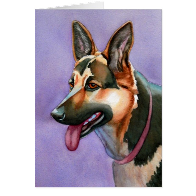 German Shepherd Watercolor (Vorne)