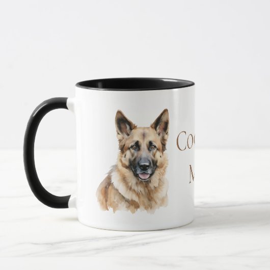 German Shepherd Watercolor  Tasse (Links)