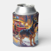 German Shepherd Weihnachtsfeiertage Dosenkühler (Kanne Vorderseite)