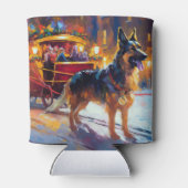 German Shepherd Weihnachtsfeiertage Dosenkühler (Rückseite)