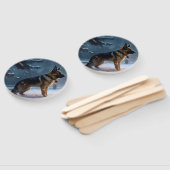 German Shepherd Weihnachtsfeiertage Fächer (Non-assembled)