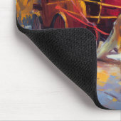 German Shepherd Weihnachtsfeiertage Mousepad (Ecke)