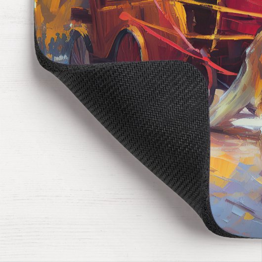 German Shepherd Weihnachtsfeiertage Mousepad (Ecke)