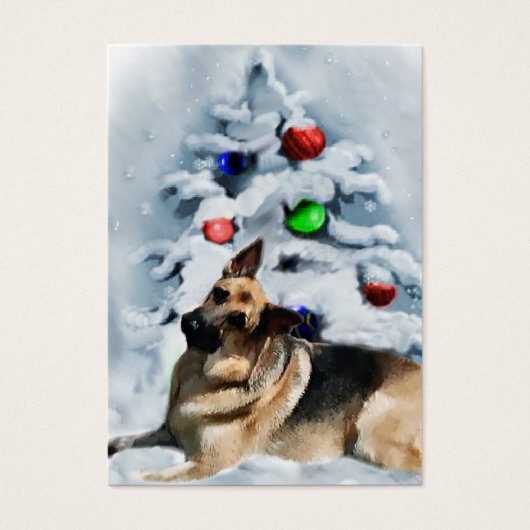 German Shepherd Weihnachtsgeschenke Tags (Vorderseite)