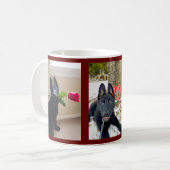 German Shepherd Welppy Valentine Liebe Rose Kaffeetasse (Vorderseite Links)