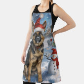 German Shepherd Winter Wonderland Christmas Joy Schürze (InSitu)