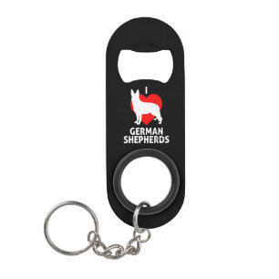 German Shepherd Wolf Dog Mini Flaschenöffner