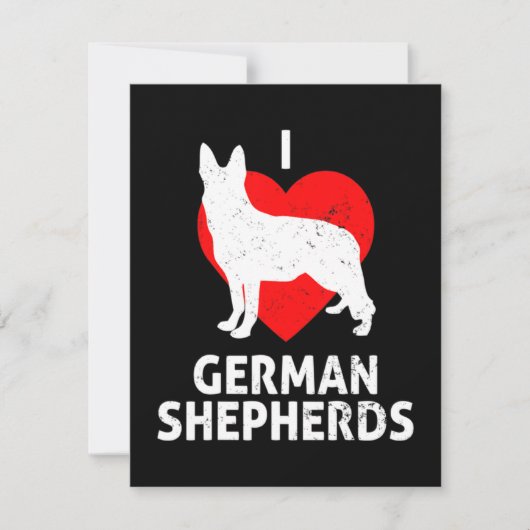German Shepherd Wolf Dog Mitteilungskarte (Vorderseite)
