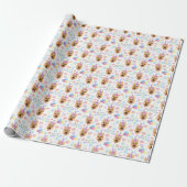German Shepherd Wrapping Paper in White  Geschenkpapier (Ungerollt)