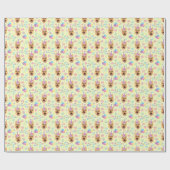 German Shepherd Wrapping Paper in Yellow  Geschenkpapier (Flach)