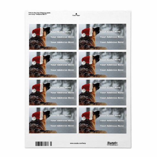 German Shepherds Address Labels (Vorne)