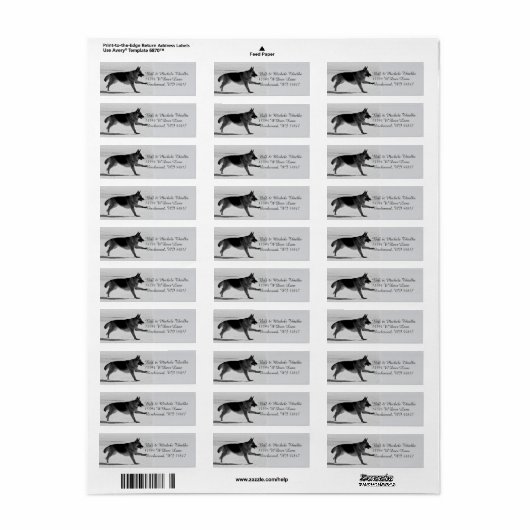 German Shepherds Address Labels (Vorne)