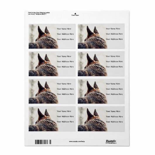 German Shepherds Address Labels (Vorne)