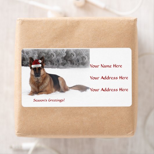 German Shepherds Address Labels (Insitu)