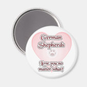 German Shepherds Liebe You No Matte... - Magnet (Vorderseite/Rückseite)