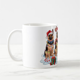 German Shepherds Weihnachtsleuchten - Adorable Des Kaffeetasse