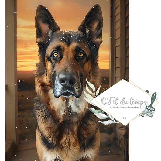 German Sheppard, wir haben Porch Seidenpapier