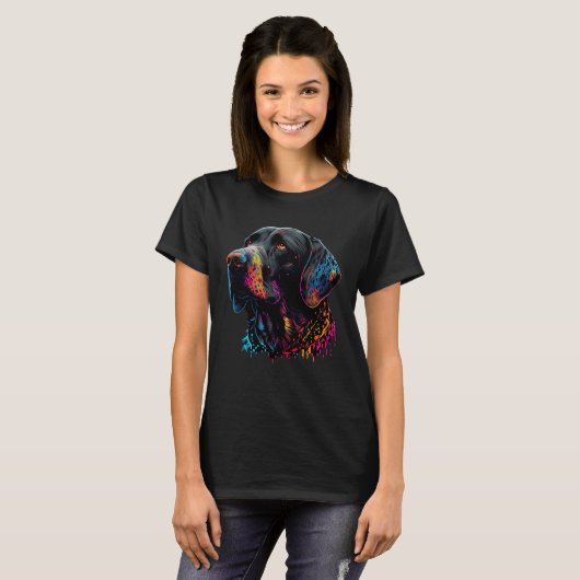 German Short Haired Pop German Pointer T-Shirt (Vorne ganz)