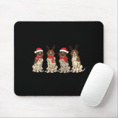 German Shorthair Inter Christmas Gsp Mom Dad  Mousepad (Mit Mouse)