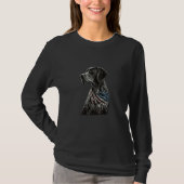 German Shorthair Pointer 4th july GSP Mom Dad T-Shirt (Vorderseite)