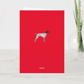 German Shorthair Pointer Birthday Card,, Red Karte (Rückseite)