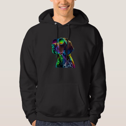 German Shorthair Pointer GSP Mom Dad 12 Hoodie (Vorderseite)