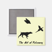 German Shorthair Pointer und Falconry Magnet (Vorderseite/Rückseite)