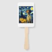 German Shorthaired Pointer 1 Cute Dog Halloween Ja Fächer (Vorderseite)