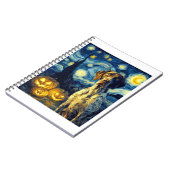 German Shorthaired Pointer 1 Cute Dog Halloween Ja Notizblock (Linke Seite)