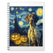 German Shorthaired Pointer 1 Cute Dog Halloween Ja Notizblock (Vorderseite)