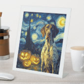 German Shorthaired Pointer 1 Cute Dog Halloween Ja Sockelschild (In Situ)