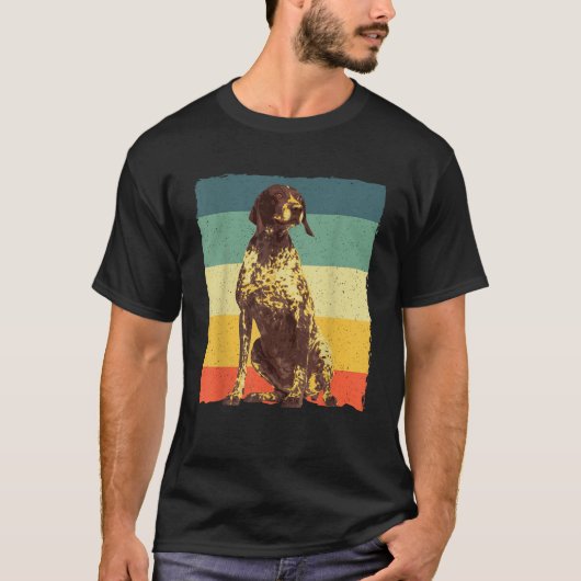German Shorthaired Pointer Art For Men Women GSP D T-Shirt (Vorderseite)