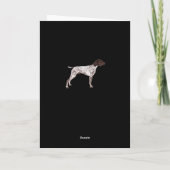 German Shorthaired Pointer, Birthday Card, GSP BLK Karte (Rückseite)