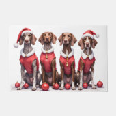 German Shorthaired Pointer Christmas Dress Santa Fußmatte (Vorderseite)