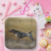 German Shorthaired Pointer , Deutsch Kurzhaar Pappteller (Party)