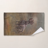 German Shorthaired Pointer , Deutsch Kurzhaar Tape Badhandtuch Set (Handtuch)