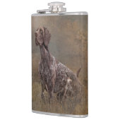 German Shorthaired Pointer , Deutsch Kurzhaar Tape Flachmann (Links)