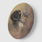 German Shorthaired Pointer , Deutsch Kurzhaar Tape Große Wanduhr (Winkel)
