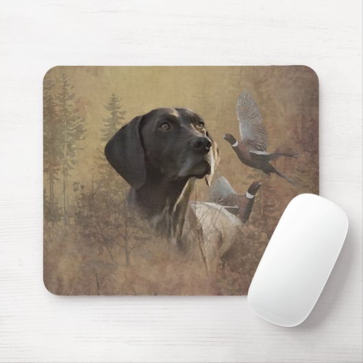 German Shorthaired Pointer , Deutsch Kurzhaar Tape Mousepad (Mit Mouse)