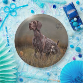 German Shorthaired Pointer , Deutsch Kurzhaar Tape Pappteller (Party)