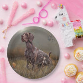 German Shorthaired Pointer , Deutsch Kurzhaar Tape Pappteller (Party)