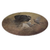 German Shorthaired Pointer , Deutsch Kurzhaar Tape Schneidebrett (Ecke)