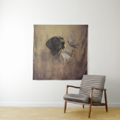 German Shorthaired Pointer , Deutsch Kurzhaar Tape Wandteppich (Beispiel)