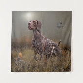 German Shorthaired Pointer , Deutsch Kurzhaar Wandteppich (Vorderseite)