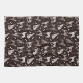 German Shorthaired Pointer Dog Bone and Paw Print Geschirrtuch (Horizontal)