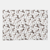 German Shorthaired Pointer Dog Bone and Paw Print Geschirrtuch (Horizontal)