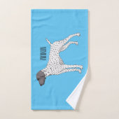 German Shorthaired Pointer dog cartoon Badhandtuch Set (Handtuch)