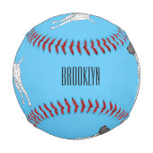German Shorthaired Pointer dog cartoon Baseball (Rückseite)