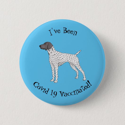 German Shorthaired Pointer dog cartoon Button (Vorderseite)