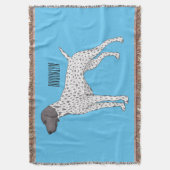 German Shorthaired Pointer dog cartoon Decke (Vorderseite Vertikal)